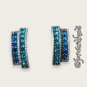 Rhinestone Clip On Earrings
